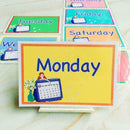 7Pcs Alphabet Number Flash Week Card Set Preschool Educational Z4C0 Toys M6Y1