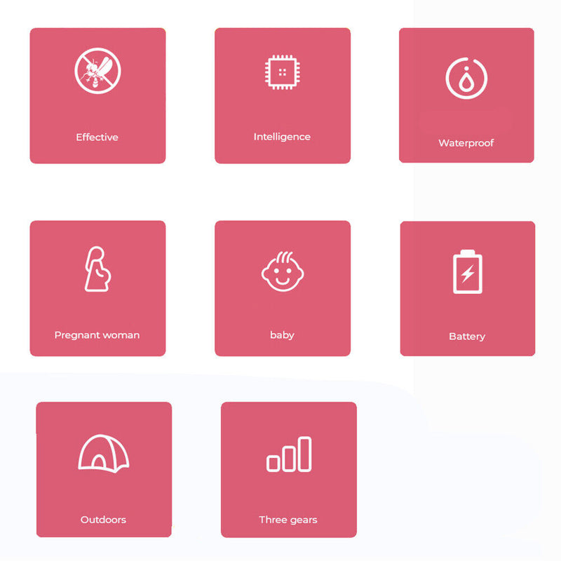 Q2 Ultrasonic Mosquito Repellent Watch Anti Pest Bug Drive Bracelet (White)