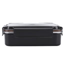 Portable Stainless Steel Bento Lunch Box Leak-Proof Food Container (Black)