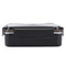 Portable Stainless Steel Bento Lunch Box Leak-Proof Food Container (Black)