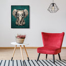 Hand Painted Craft Painting By Numbers DIY Music Elephant Digital Oil Picture