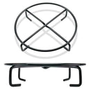 Mini Portable Stove Rack Iron Stand Stove Bracket Holder Outdoor 2Q6W Black N6H5