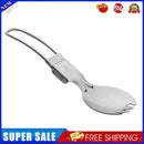 Folding Portable Camping Spoon Fork Outdoor Hiking Picnic Cutlery Tableware