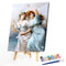 40x50cm Colorful DIY Paint By Number Kit Beautiful Girl Office Wall Hanging G