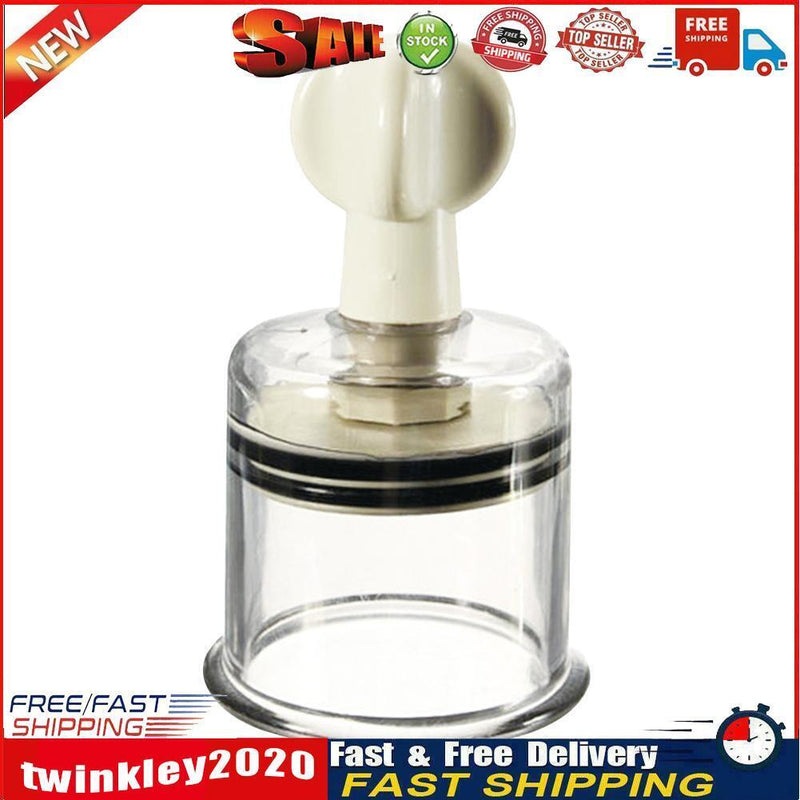 Rotating Handle Vacuum Suction Cupping Family Therapy Cupping Cups (5.9cm) Newly