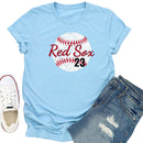 Independence Day Print Baseball Letter T-Shirt (Blue M)