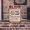 Blues Festival Plate Metal Tin Sign Plate for Bar Pub Club Cafe Wall Home Decor