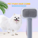 Pet Dog Cat Brush Needle Comb Hair Shedding Grooming Hair Remover (Grey)