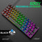 T60 Mechanical Gaming Keyboard Blue Switch 62 Key Keyboard for PC (Black)