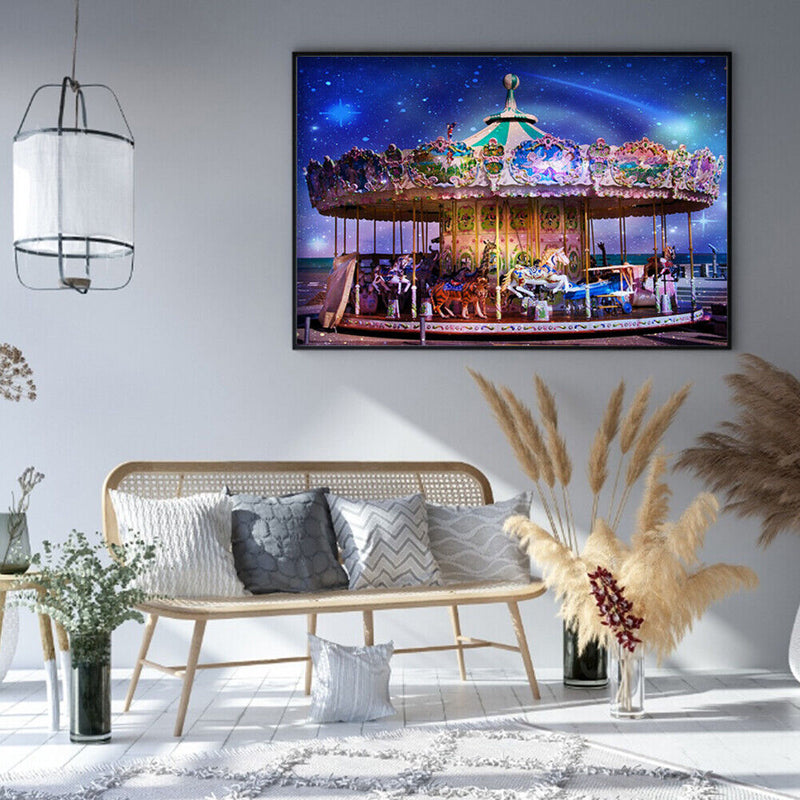 Diamond Painting Carousel View Full Round Drill Rhinestone
