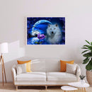5D DIY Diamond Painting Kits Full Round Drill Snow Wolf Mosaic Wall Art Picture
