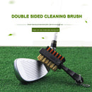 Lightweight Dual Sided Golf Club Cleaning Brush Golf Putter Groove Cleaner Tool