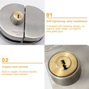 Glass Door Lock Double Bolt Sliding Door Lock Glass Door Lock Stainless Steel