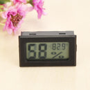 Mini Digital LCD Temperature Humidity Meter Thermometer (Black Fahrenheit)