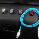 Bling White Self Adhesive Car Hook Wall Hanger For Dashboard Organizers X7L2