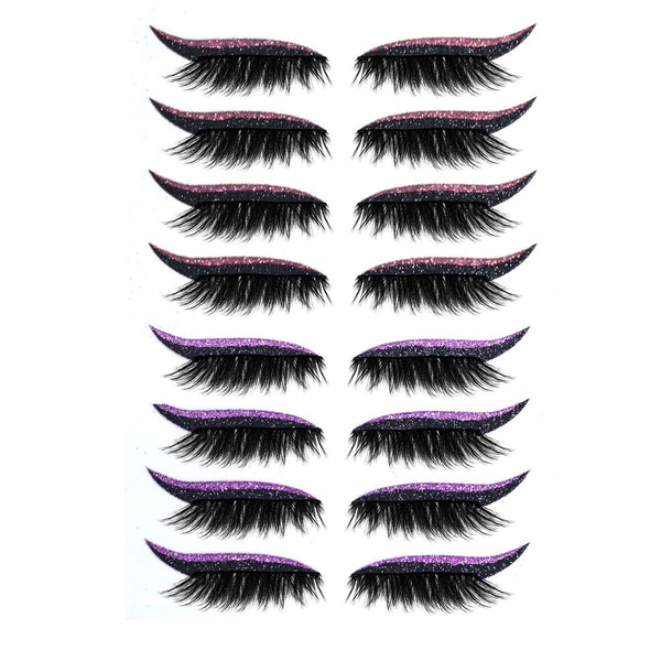 with Eyelashes Reusable Eyeliner and False Eyelashes Self Adhesive Eyeliner