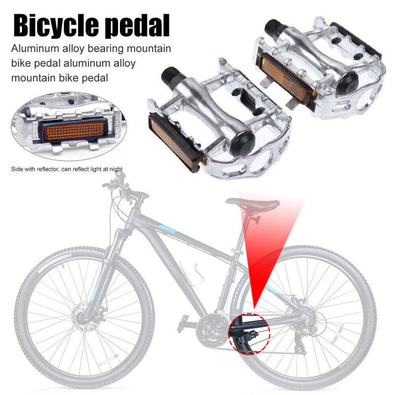 Bicycle Pedal Aluminium Lightweight Mountain MTB Cycling Bike Flat Pedals Newly