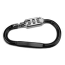 Carabiner Motorcycle Helmet Combination Lock with Steel Wire Rope (Black) Newly