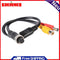 Asiprop M16 4Pin Aviation Head to RCA DC Male Extension Cable Adapter