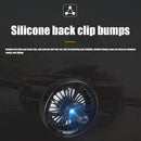 Car Fan 3-Speed 7-Blade USB Air Vent Clip Fan for 12V 24V Vehicle (Black)