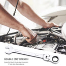 Double End Wrench Flexible Head Combination 72 Teeth Quick Ratchet Spanner