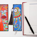 2pcs Special Shaped Drill Diamond Leather Tassel Bookmark DIY Art (SQ16) Newly