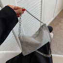 Fashion Rhinestone Messenger Bag Shiny Chain Ladies Envelope Crossbody Handbags