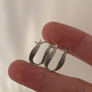 Fashion Twist Winding Earring S925 Earrings Party Jewelry Geometric Earring
