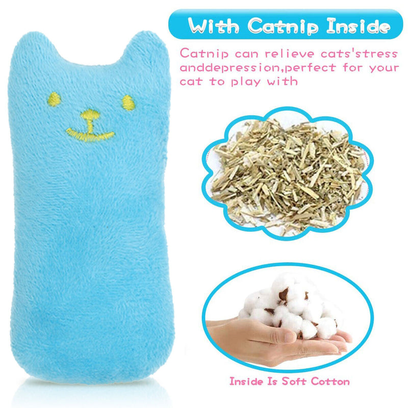 Cat Catnip Toys - Pet Chew Toys Bite Resistant Kitten Interactive Plush Gift