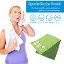 Microfiber Cold Washcloth Breathable Instant Cooling Towel Quick Dry for Runn