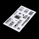 Bar Code Body Art Tattoo Stickers Waterproof Temporary Arm Decals Decor (B)
