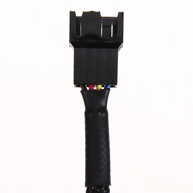 12" 5PCS 4-Pin PWM Chassis Fan Expansion Makes Connection Cable for Compu