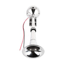 12V Stainless Steel Low Tone Single Trumpet Horn + Mounting Kit for Marine Boat
