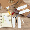 Aluminum Crafts Tags White Sublimation Bookmark Blank Bookmarks with Tassels