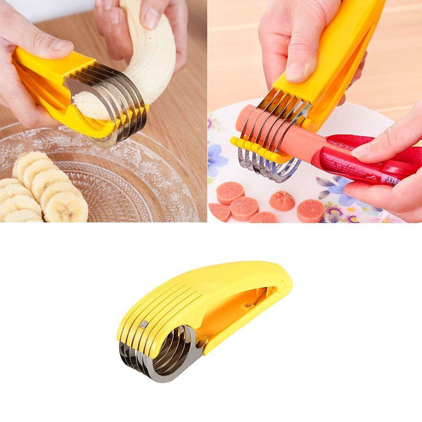 Dumplings DIY Fruit Tools Ham Sausage Chunking Creative Gadgets Banana Slicer