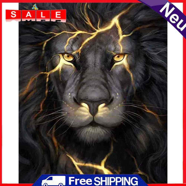 5D DIY Diamond Painting Kits Full Square Drill Lion Mosaic Picture Wall Decor