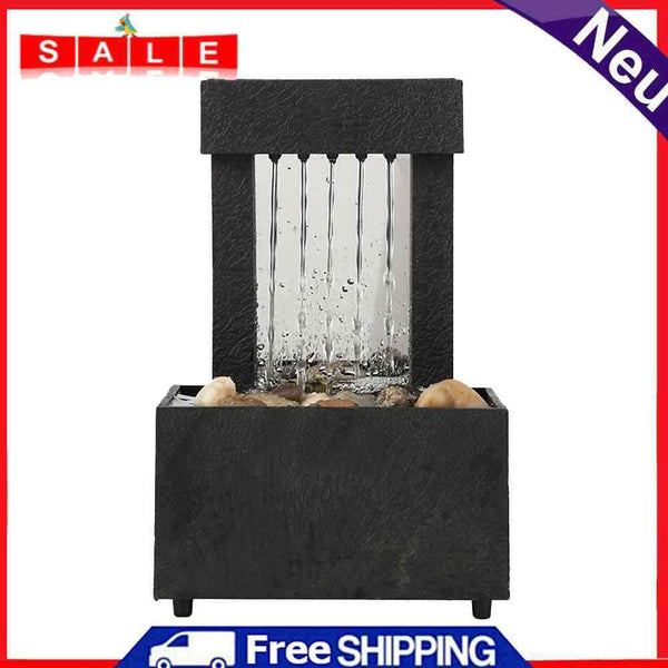 Desktop Water Fountain Tabletop Waterfall Zen Meditation Lucky Fengshui Gifts