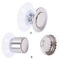 Stainless Steel Soap Magnetic Holder Rack Suction Cup Hanging Bracket (B)
