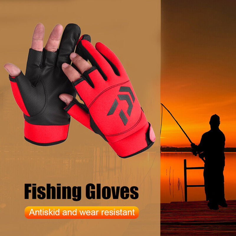 Summer Outdoor Sports Sunscreen Anti-Slip Protective Gloves Fishing Equipment