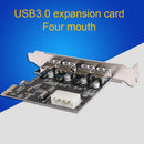 USB3.0 Expansion Card 4 port PCI-E to USB3.0 Computer Expansion Card