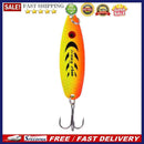 13g Spoon 3 Hooks Fishing Lure Sequins Paillette Hook(Yellow+Green)