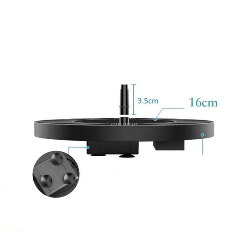 Solar Water Fountain Pool Pond Waterfall Outdoor Garden Bird Bath Decor