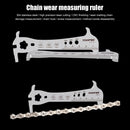 TOOPRE Bicycle Chain Checker MTB Bike Chains Gauge Measuring Ruler (Marked)
