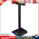 RGB Headphones Desktop Stand Gaming Headset Holder with 3.5mm 2 USB Ports Newly