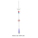 #A Wind Chime Crystal Light Catcher Hanging Moon Ornaments Art Curtain Window De