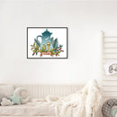Partial Embroidery Teapot Stamped Canvas 14CT DIY Cross Stitch Kits (J532) Newly
