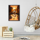 DIY Full Round Drill Diamond Painting God and Lion Kit Decor Artwork Craft Gift
