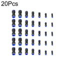20pcs/Quick Pneumatic Straight Union Push 6mm-OD Tube To Connect Air Fitting
