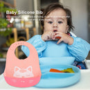Silicone Baby Waterproof Bib Pocket Newborn Feeding Saliva Apron (Cat) Newly