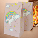 12pcs Horse Rainbow Paper Gift Bag Baby Shower Birthday Party Candy Box